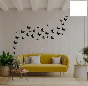 Buy 1 Get 1 Free 3D Wooden Sparrow & Butterfly Wall Decoration Set – 60 Pieces