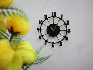 Retro Design 3D Wooden Wall Clock 12 Inch – Vintage Wall Décor for Living Room