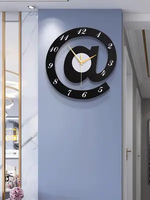 The Sign @ 3D Wooden Wall Clock 12 Inch – Creative Decorative Clock for Home & Office