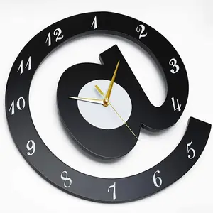 The Sign @ 3D Wooden Wall Clock 12 Inch – Creative Decorative Clock for Home & Office