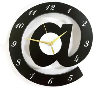 The Sign @ 3D Wooden Wall Clock 12 Inch – Creative Decorative Clock for Home & Office