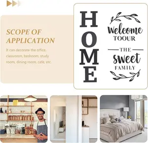 3D Welcome to Our Home Wooden Wall Art – Sweet Family Home Décor