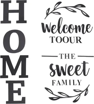 3D Welcome to Our Home Wooden Wall Art – Sweet Family Home Décor