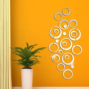 Acrylic Ring Mirror Wall Decor 30 Inch – Lightweight Decorative Mirror Set