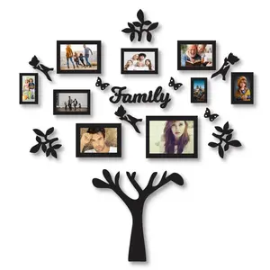 3D Wooden Family Tree Photo Wall Art 20 Inch – Family Wall Decoration