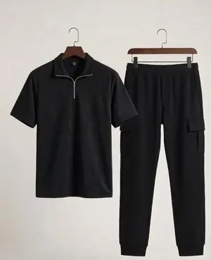 Premium Men's Dri-Fit Polo Track Suit 2-Piece Set – Ban Collar Sportswear