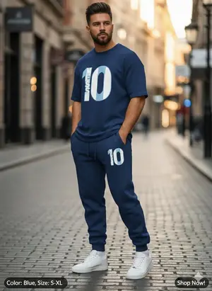 Men's Copper Printed 2-Piece Track Suit – Bold 10 Design Sportswear