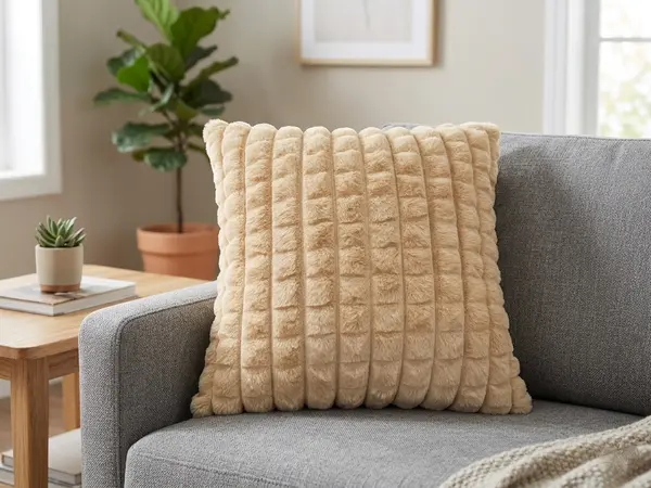 Fur Dabi Cushion Cover 42x42 cm | Soft & Stylish Home Décor