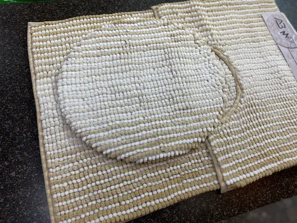 Micro Fiber 3-Piece Bath Mat Set Off-White | Ultra-Soft & Absorbent