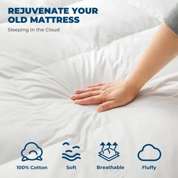 Mattress Topper Premium Quality Microfiber King Size