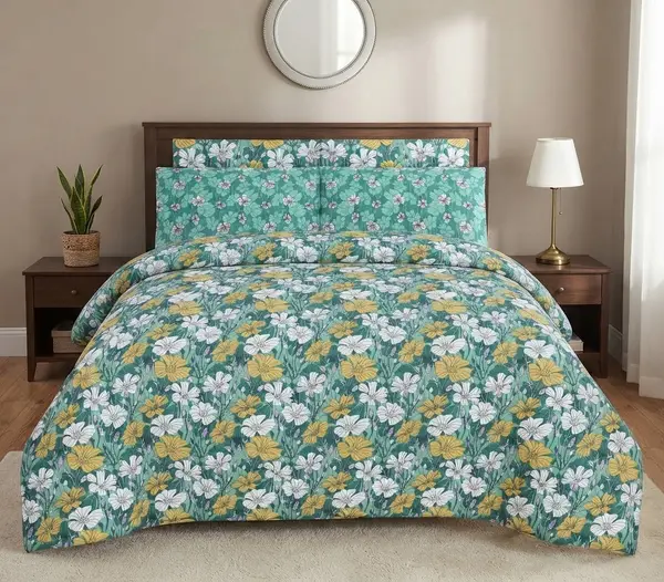 Florence- Single and King Cotton Bed Sheet
