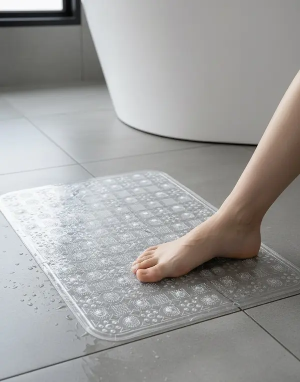 Bath Mat Anti Slip Large Size Transparent  Foot Mat