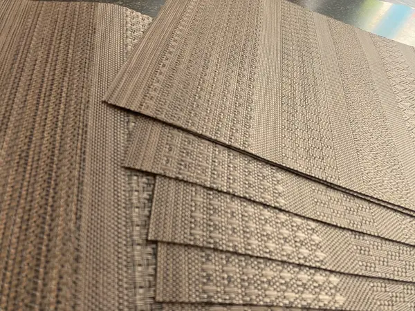 Golden Dining Table Mats 7 Piece Set | Elegant Dining Decor