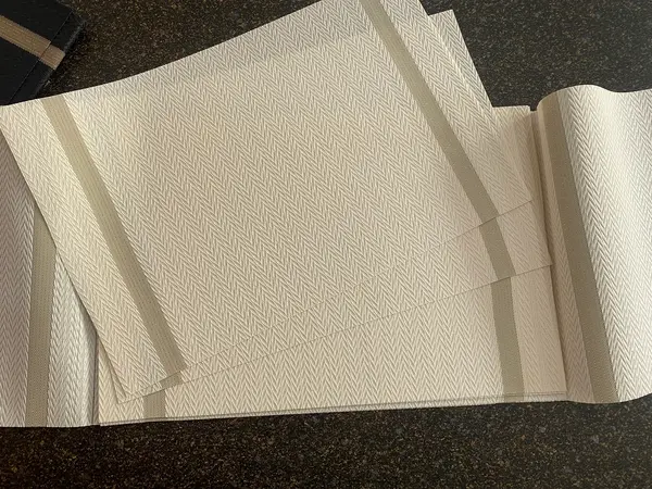 Off-White Dining Table Mats 7 Piece Set | Elegant Dining Decor