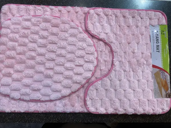 Luxury 3-Piece Bath Mat Set Pink | Ultra-Soft & Absorbent