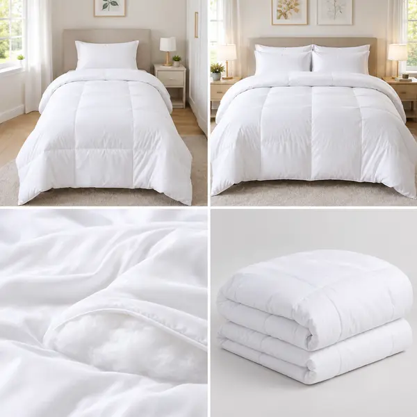 White Microfiber Duvet Premium Quality For All Season