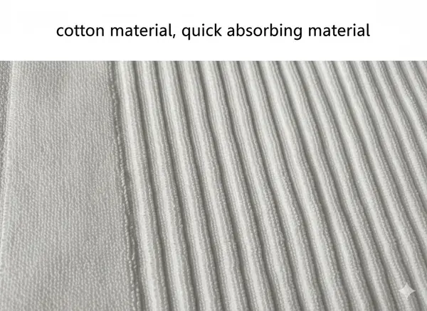 Towel Mat White Self Lining Thick Stuff Bath Mats