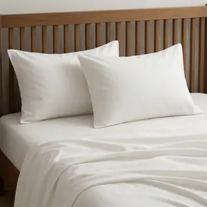 White Cotton Bed Sheets – Single and King