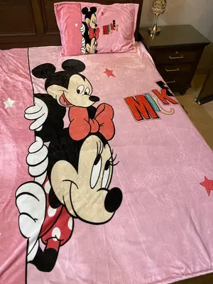 Minnie Mouse Single Fleece with Pillow cover for Kids 160cm x 220cm