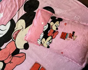 Minnie Mouse Single Fleece with Pillow cover for Kids 160cm x 220cm