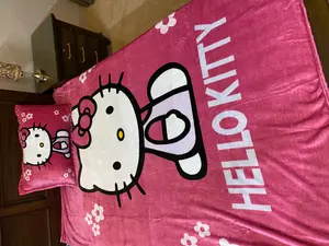 Hello Kitty Single Fleece with Pillow cover for Kids 160cm x 220cm