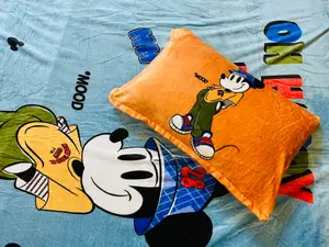 Happy Day Single Fleece with Pillow cover for Kids 160cm x 220cm