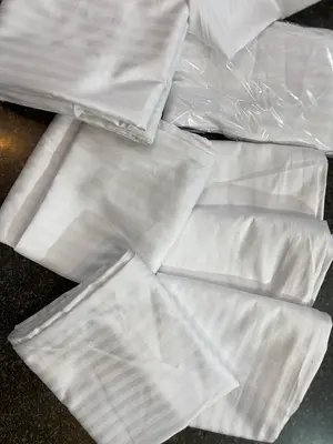 Premium White Stripe Pillow Covers – Elegant & Classic Design