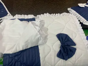 Baby Cot Set Blue- Crib Bedding for New Born