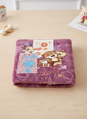 Soft & Warm 2 Ply Lilac Blanket for Toddlers and Kids (0–5 Years)