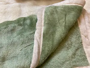 Soft Plush Fleece Blanket Sage Green– Cozy & Warm Home Blanket