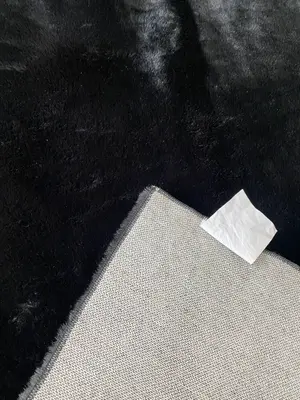 Soft and Fluffy Black Shaggy Rug - 5ft x 8ft