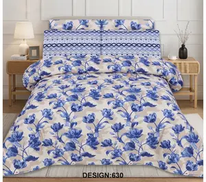 Sapphire- Single and King Cotton Bed Sheet
