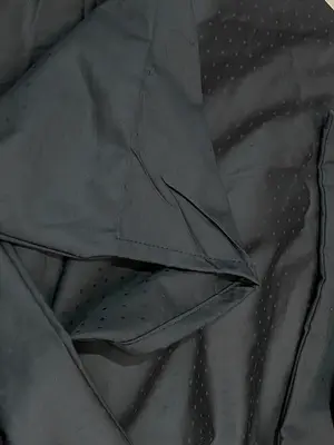 Premium Black Cotton Satin King Size Bed Sheet Set with 2 Pillow Covers