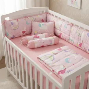 Baby Cot Set Unicorn- Crib Bedding for New Born