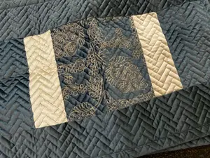 Luxury Velvet Embroidered Bed Cover – King Size with 2 Pillow Covers
