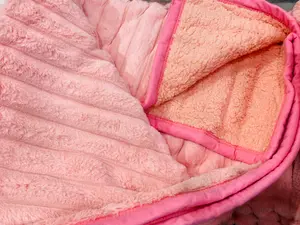 Premium Line Rabbit Sherpa Blanket – Ultra-Soft & Warm, 3 Colors Available