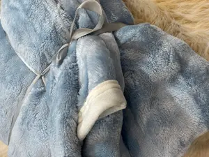 Soft Plush Fleece Blanket Ice Blue – Cozy & Warm Home Blanket