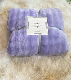 Soft Plush Fleece Blanket Lilac – Cozy & Warm Home Blanket