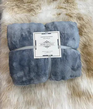 Soft Plush Fleece Blanket Grey – Cozy & Warm Home Blanket