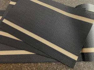 Black Gold Dining Table Mats 7 Piece Set | Elegant Dining Decor