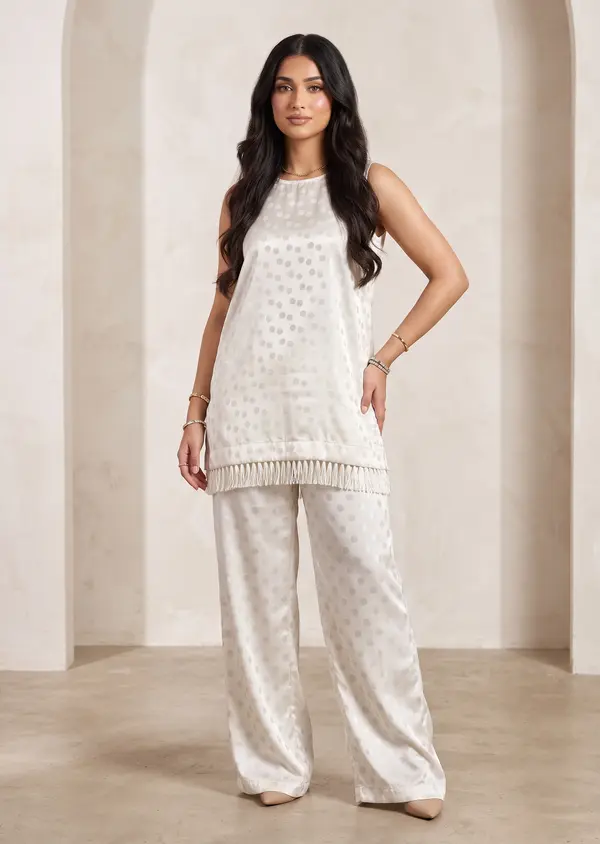 Minnie Co Ord Set - White