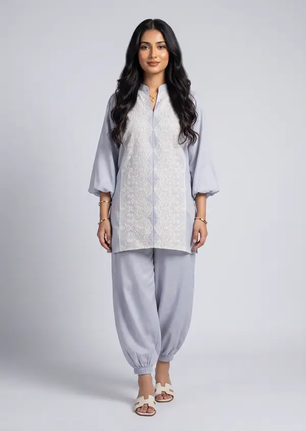 Cloud Co Ord Set - Sky Grey Blue