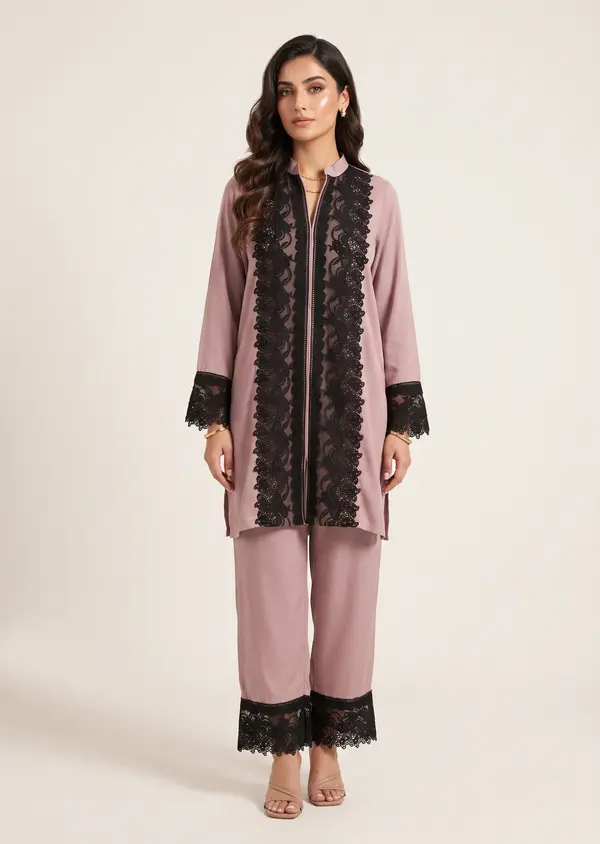 Rosewood Co Ord Set - Dusty Mauve