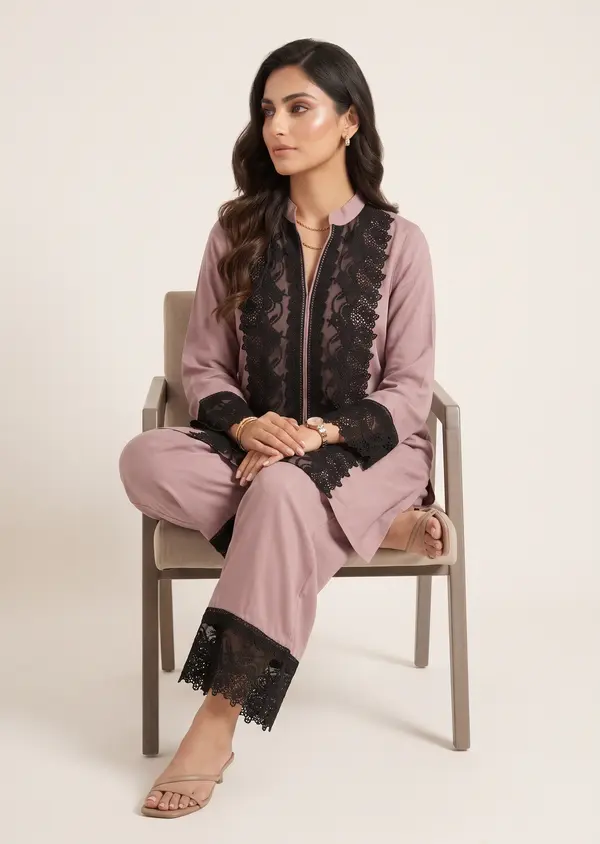 Rosewood Co Ord Set - Dusty Mauve