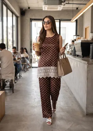 Mocha Co Ord Set - Chocolate Brown