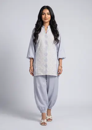 Cloud Co Ord Set - Sky Grey Blue
