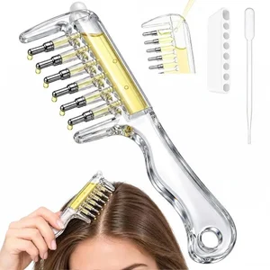 Refillable Hair Oil Applicator Comb