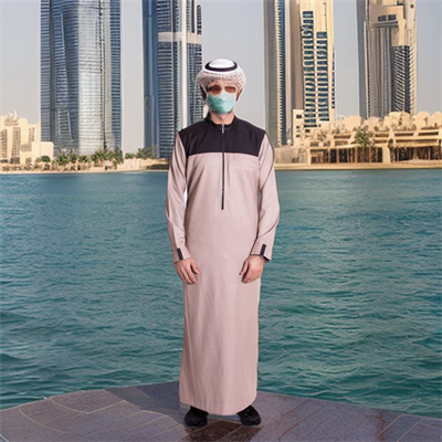 Stylish 2 Color contrast Thobe