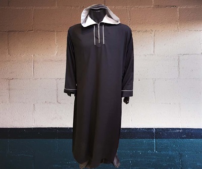 Black Morrocon Hoodie Thobe