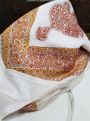 Omani MASAR  - White Jacquard Design